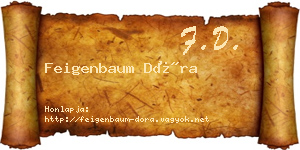 Feigenbaum Dóra névjegykártya